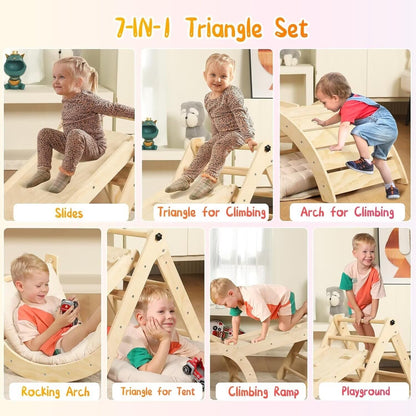 7-in-1 Montessori Climbing Set for Toddlers