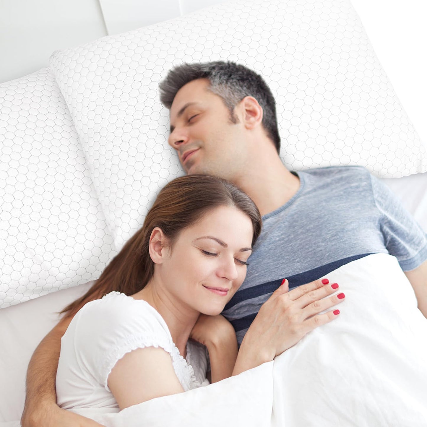 2 Pack CushyOasis Adjustable Memory Foam Pillows