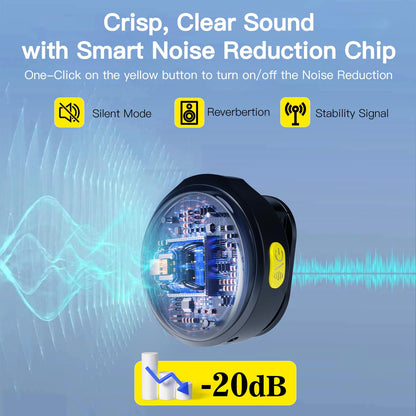 2 Pack Wireless Bluetooth Microphones for iPhone