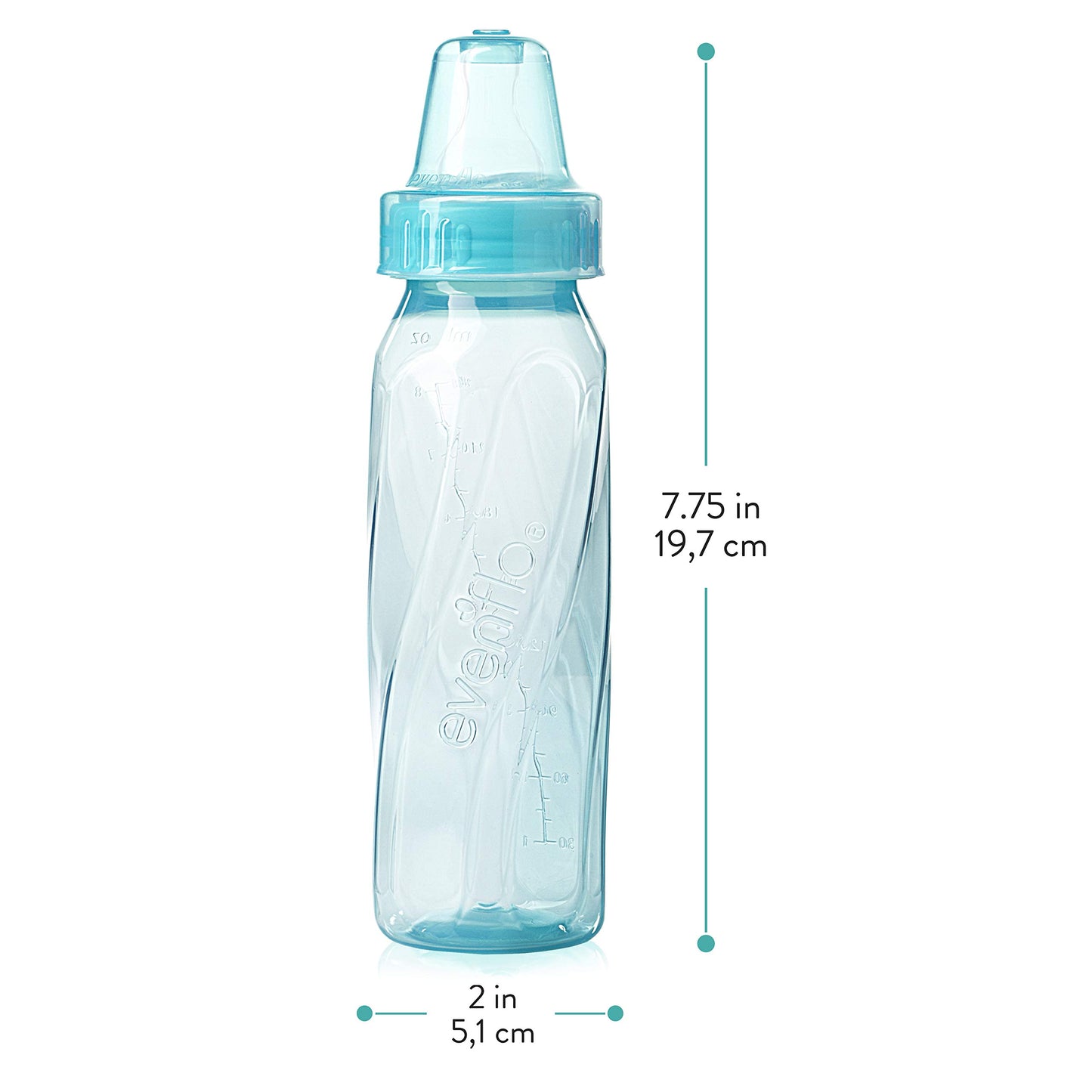 Evenflo Feeding Tinted Baby Bottles 8oz, 12 Pack