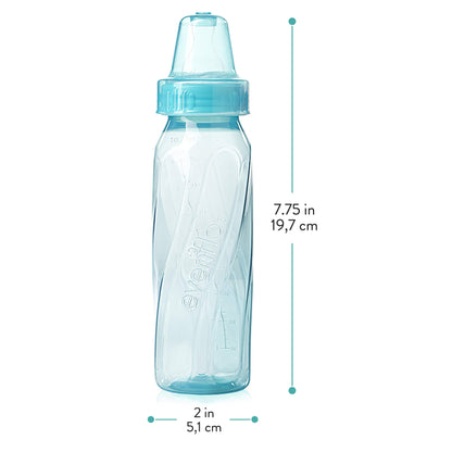 Evenflo Feeding Tinted Baby Bottles 8oz, 12 Pack