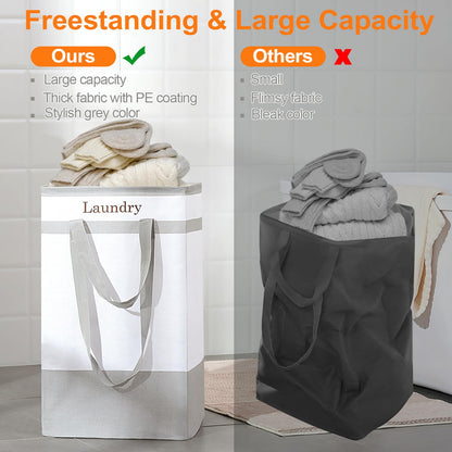 2 Pack Laundry Basket with Easy Carry Handles