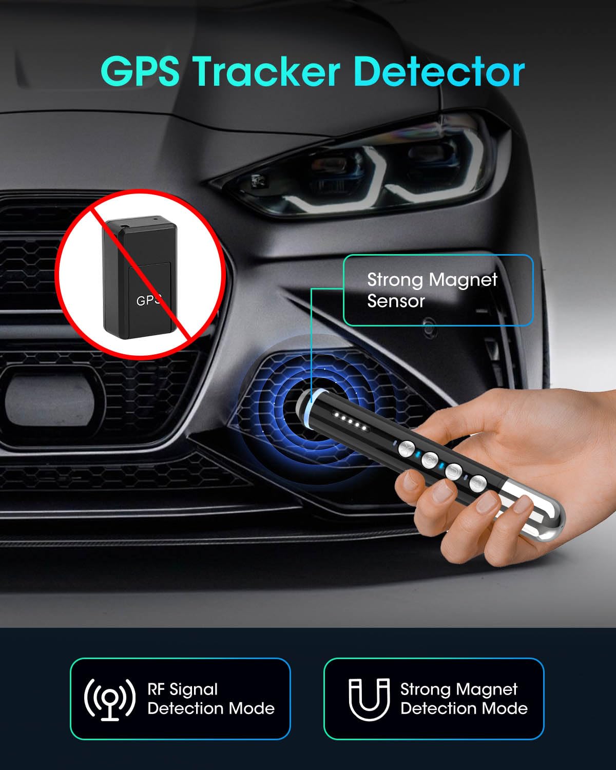 STSVA Camera Detectors,4 in 1 Portable Detector for Home,Hotel,Office,Car,GPS Detector,Wireless Item Finders.