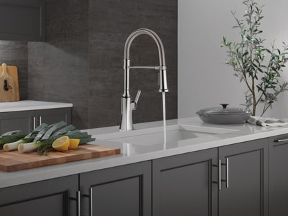 Delta Chrome Pull Down Kitchen Faucet with Sprayer