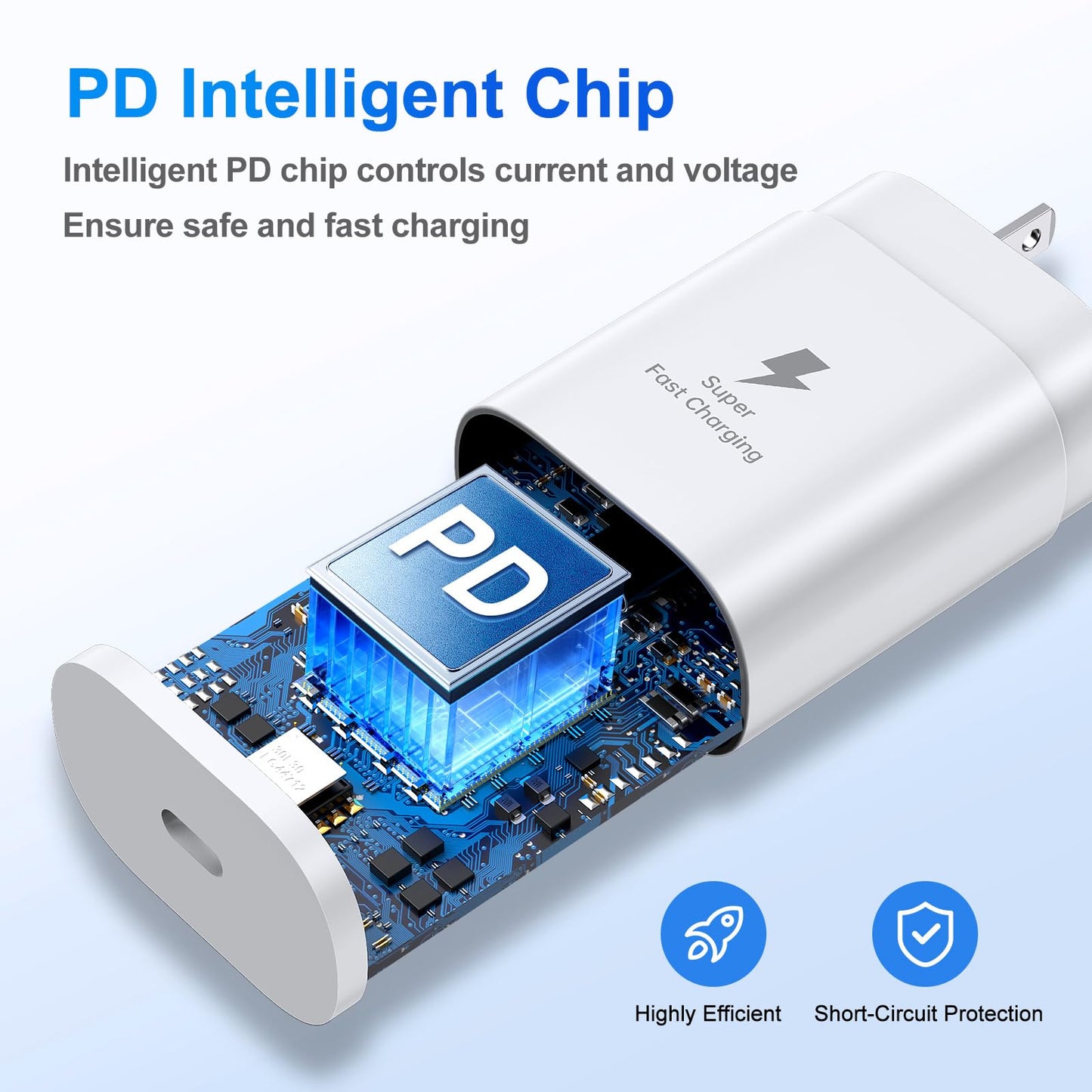 30W USB C Fast Charger with 10FT Cable