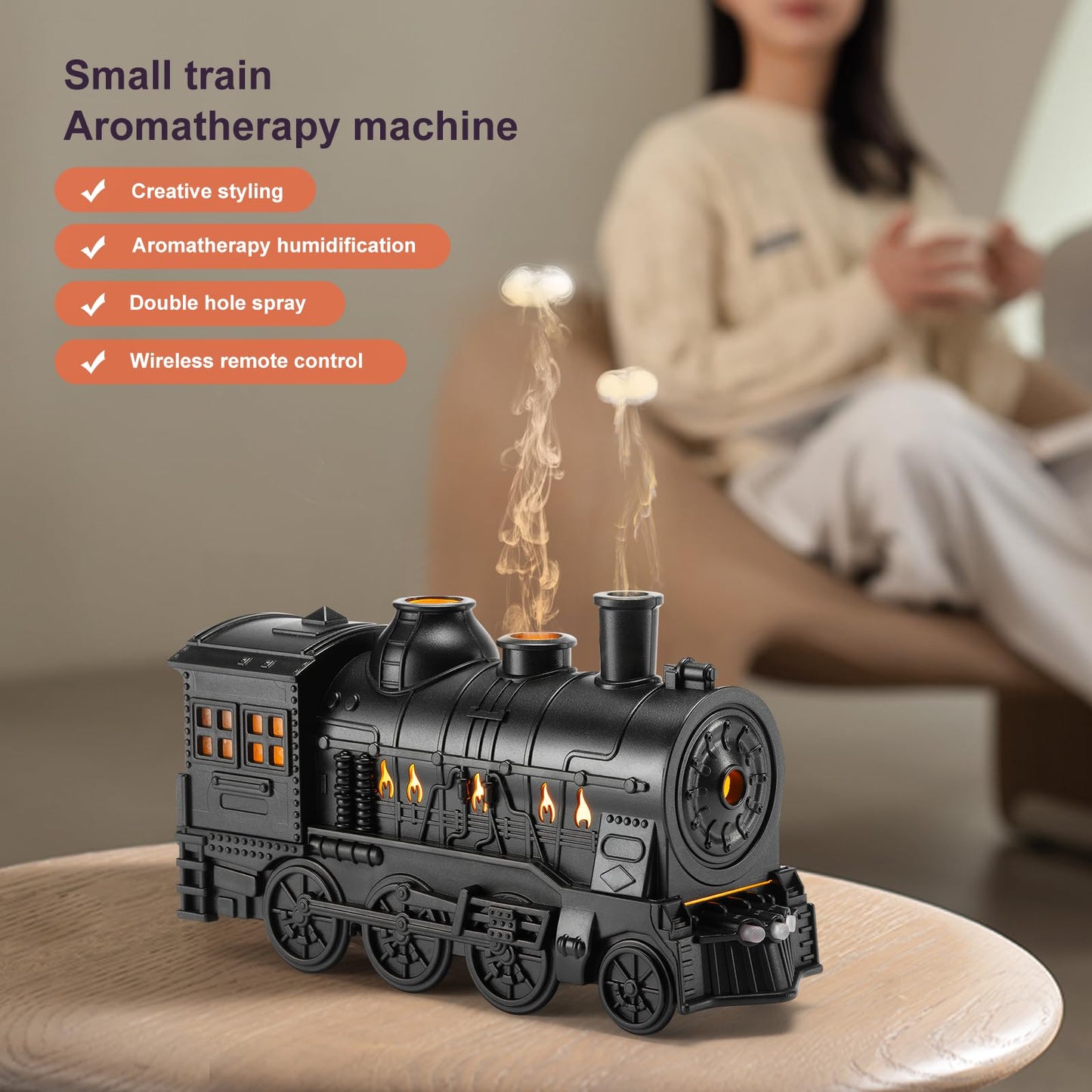 300ml HIROGA Cool Mist Aroma Diffuser with Remote