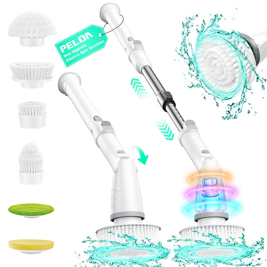 Electric Spin Scrubber with 6 Brush Heads