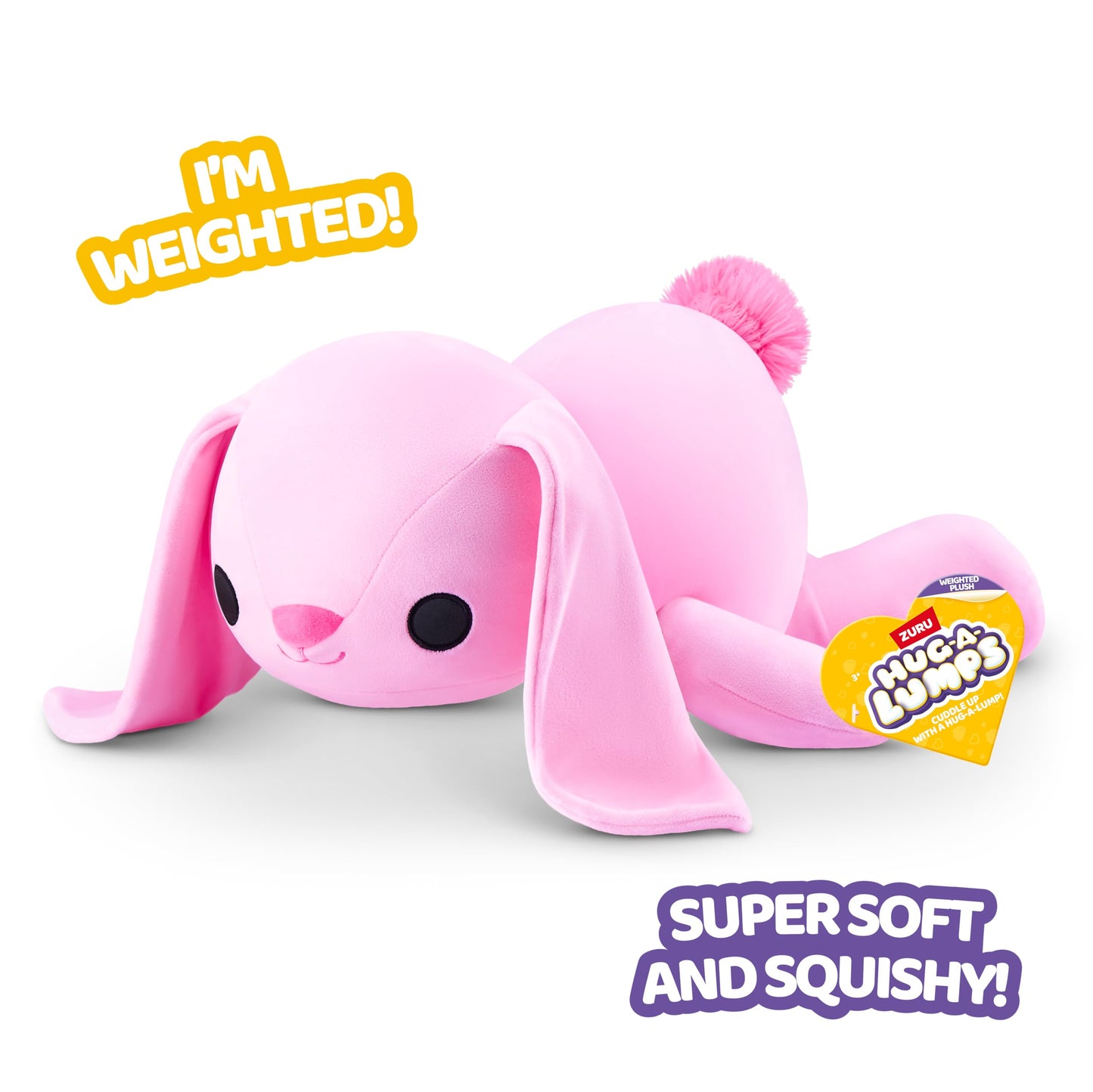 Hug-A-Lumps Weighted Plush Bunny for Comfort