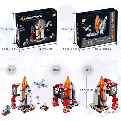 STEM Space Exploration Shuttle Building Kit 566 PCS