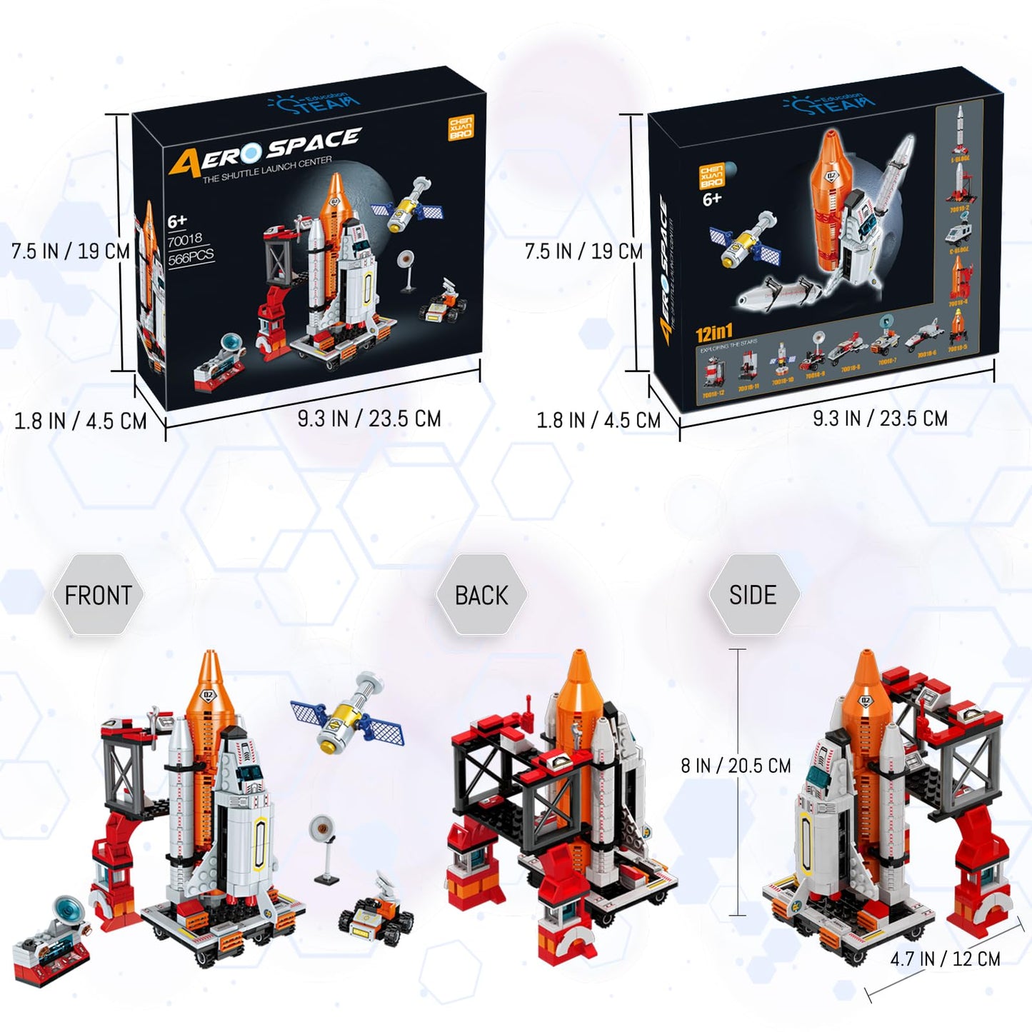 STEM Space Shuttle Building Kit for Kids 6-12