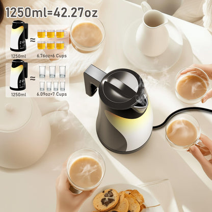 Electric Kettle with 5 Temp Presets and Keep Warm