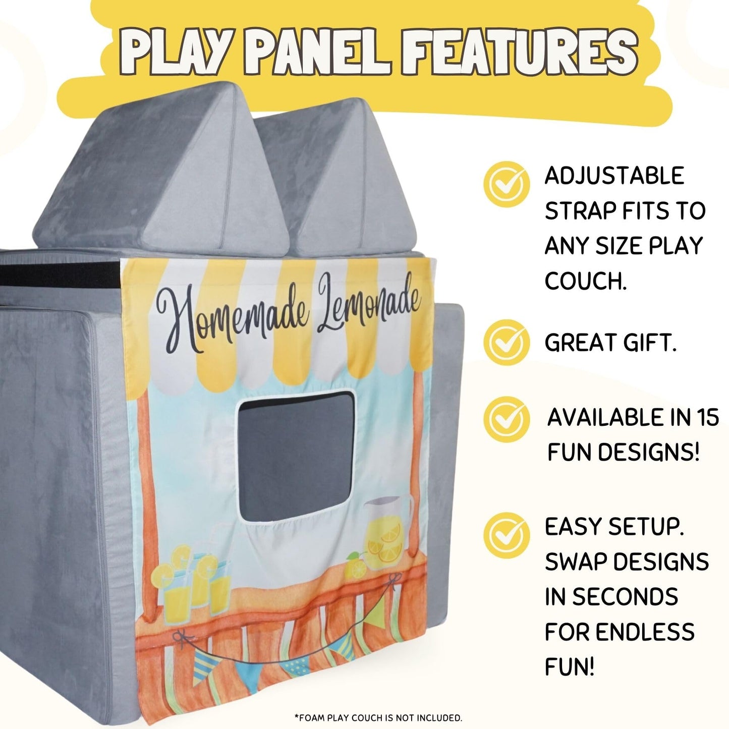 Kids Foam Sofa Play Panel - Lemonade Stand