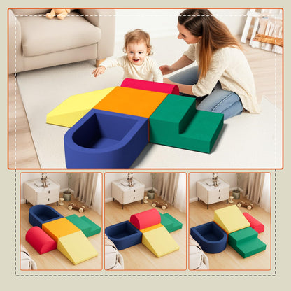 5-Piece Foam Climbing Blocks for Toddlers