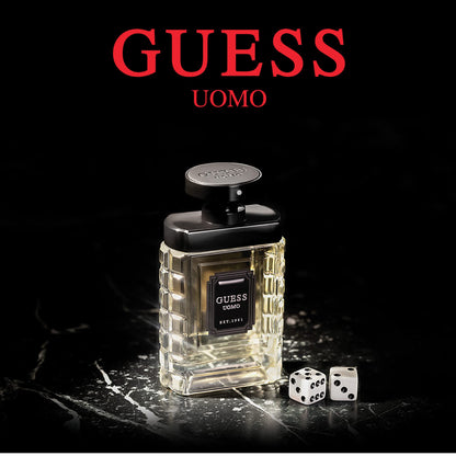 GUESS UOMO Eau de Toilette, 1.0 Fl Oz (Pack of 2)