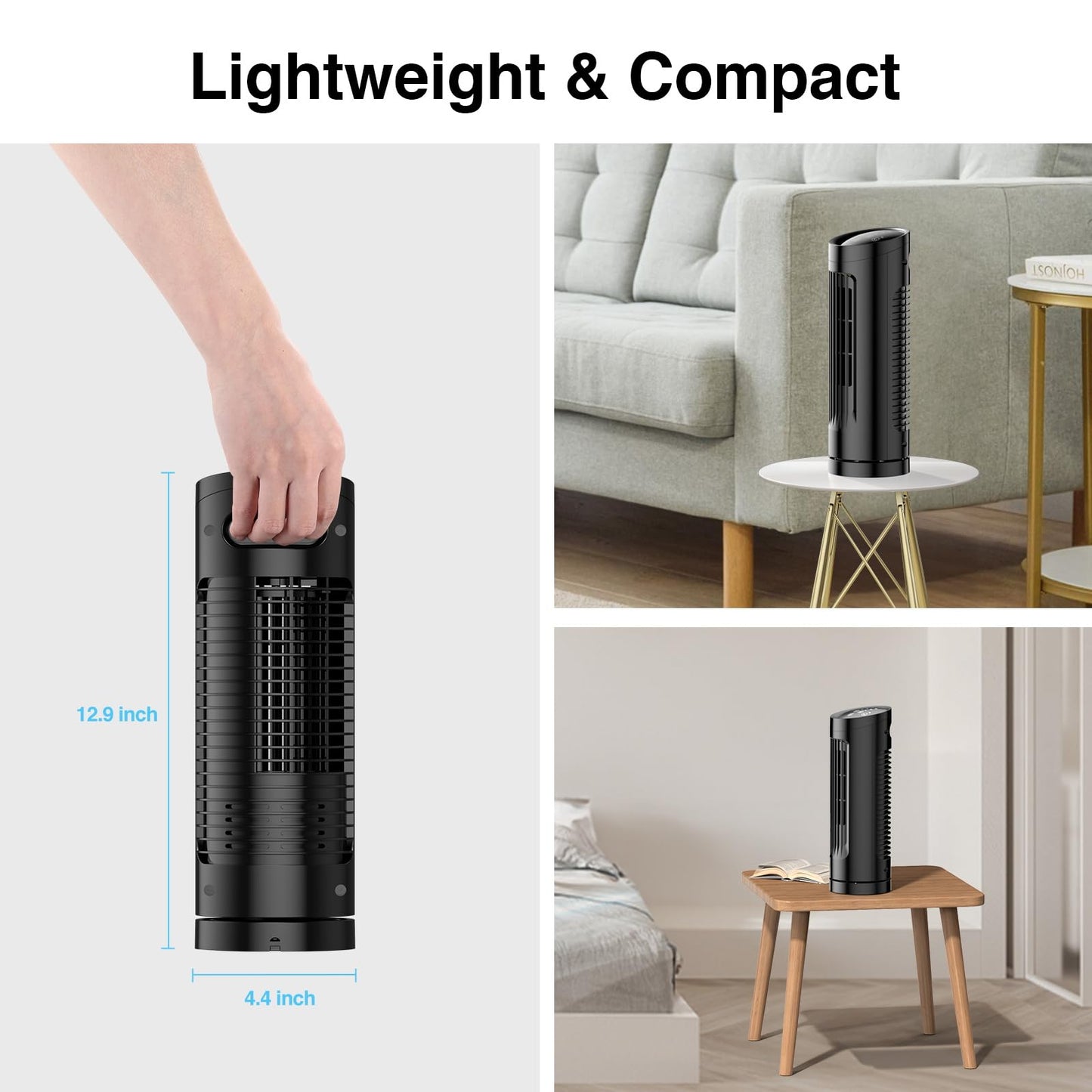 VCK 13" Bladeless Oscillating Tower Fan