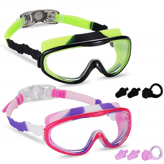 Kids Swim Goggles with UV Protection, Anti-Fog