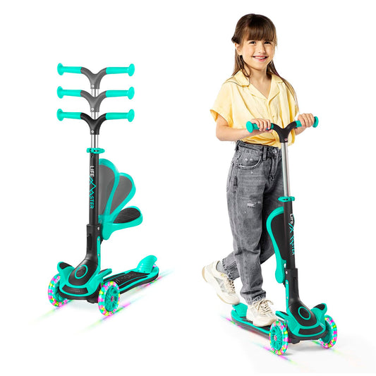 Kids 3-Wheel Kick Scooter with LED Lights