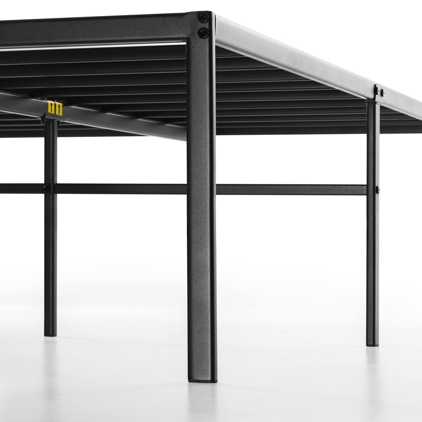 Best Price Mattress Twin 18 Inch Black Metal Platform Bed Frame