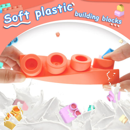 78 STEM Soft Building Blocks Set for Toddlers