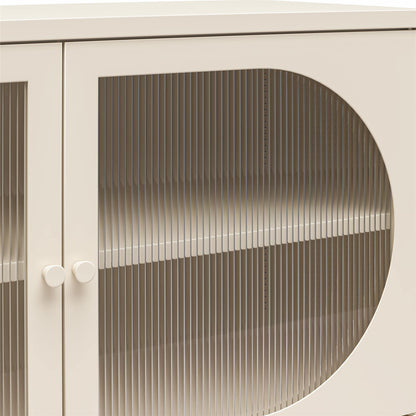 Mr. Kate Luna Fluted Glass Accent Cabinet