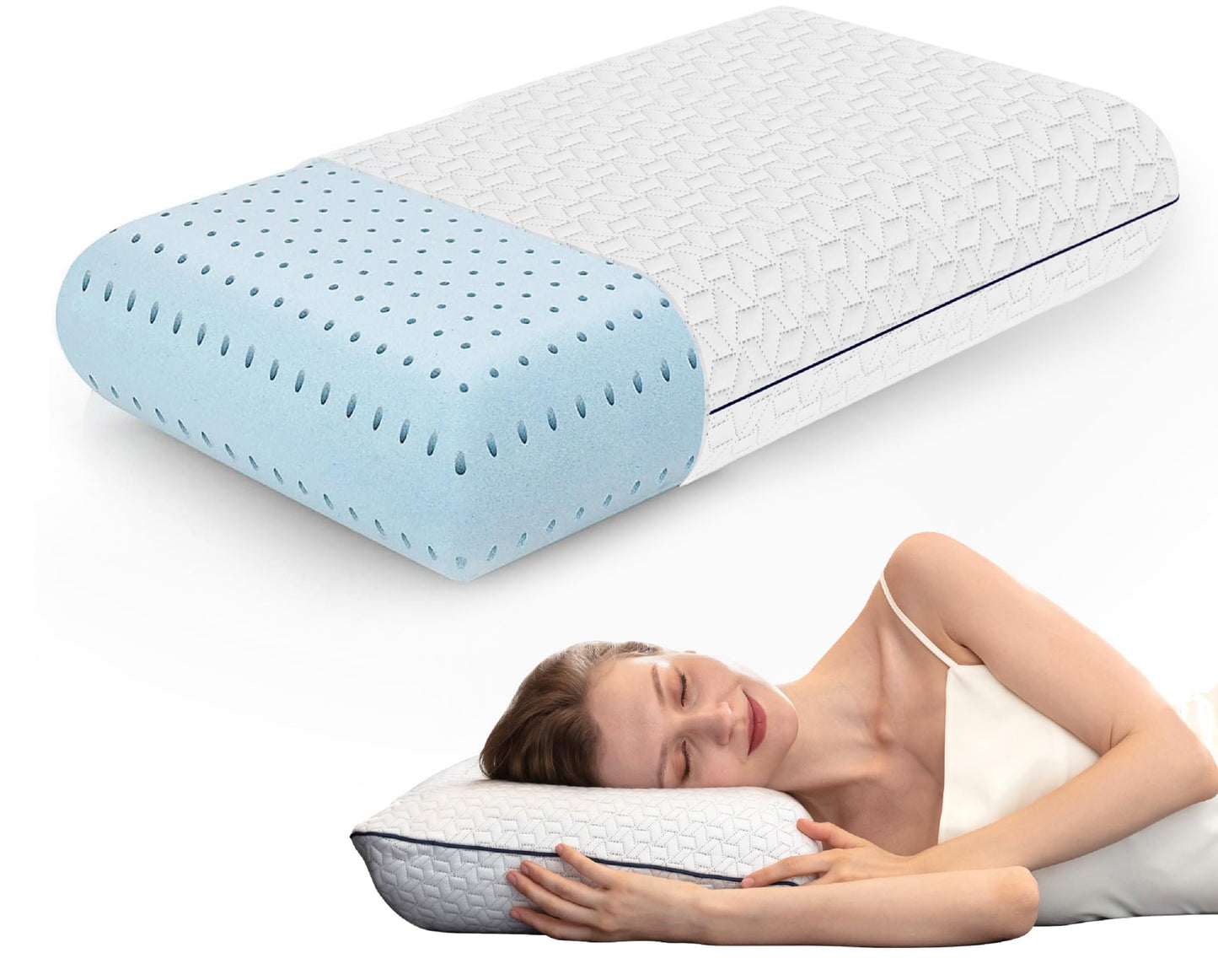Vaverto Cooling Gel Memory Foam Bed Pillow