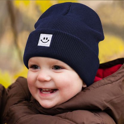Baby Beanie Knit Ski Hat,Toddler Winter Beanies,Warm Knit Hat for Girls Boys Children 6-36 Months Gray
