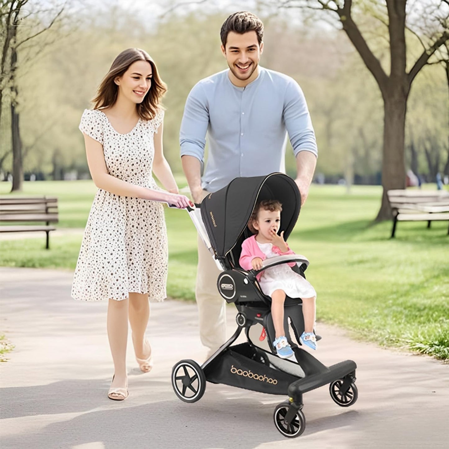 Lightweight 360° Rotatable Baby Stroller for Travel