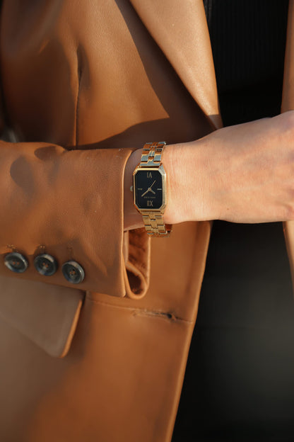 Anne Klein Dress Watch (Model: AK/3774BKGB), Gold/Black