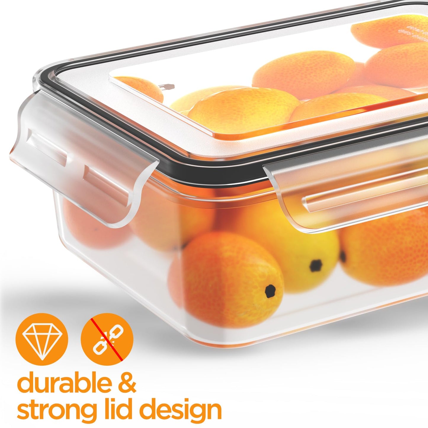 HOMETALL 26 Pcs Food Storage Containers with Lids Airtight(13 Containers & 13 Lids), Plastic Meal Prep Containers Reusable for Kitchen Organization, BPA-Free, Leak Proof with Labels & Marker Pen