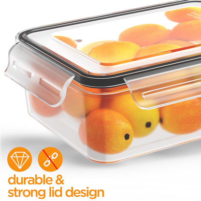 HOMETALL 26 Pcs Food Storage Containers with Lids Airtight(13 Containers & 13 Lids), Plastic Meal Prep Containers Reusable for Kitchen Organization, BPA-Free, Leak Proof with Labels & Marker Pen