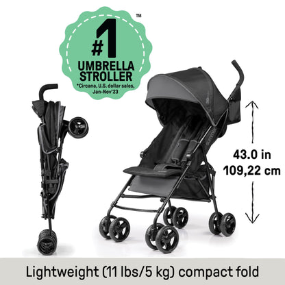 Ingenuity Lightweight Travel Umbrella Stroller, Gray