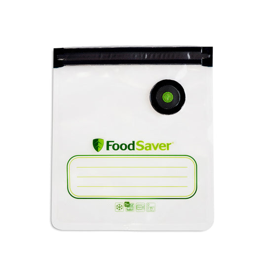FoodSaver Reusable Vacuum Zipper Bags, 10 Count