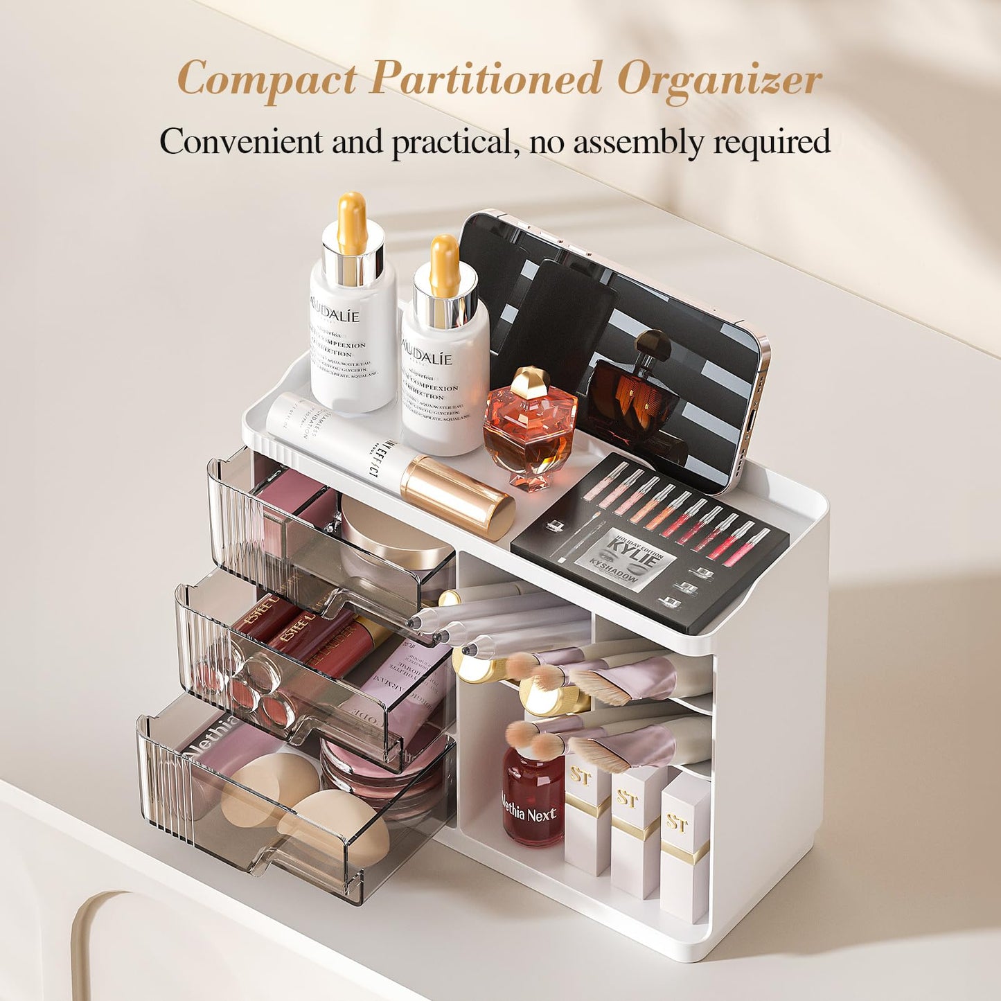 Makeup Organizer with Drawers for Vanity Storage