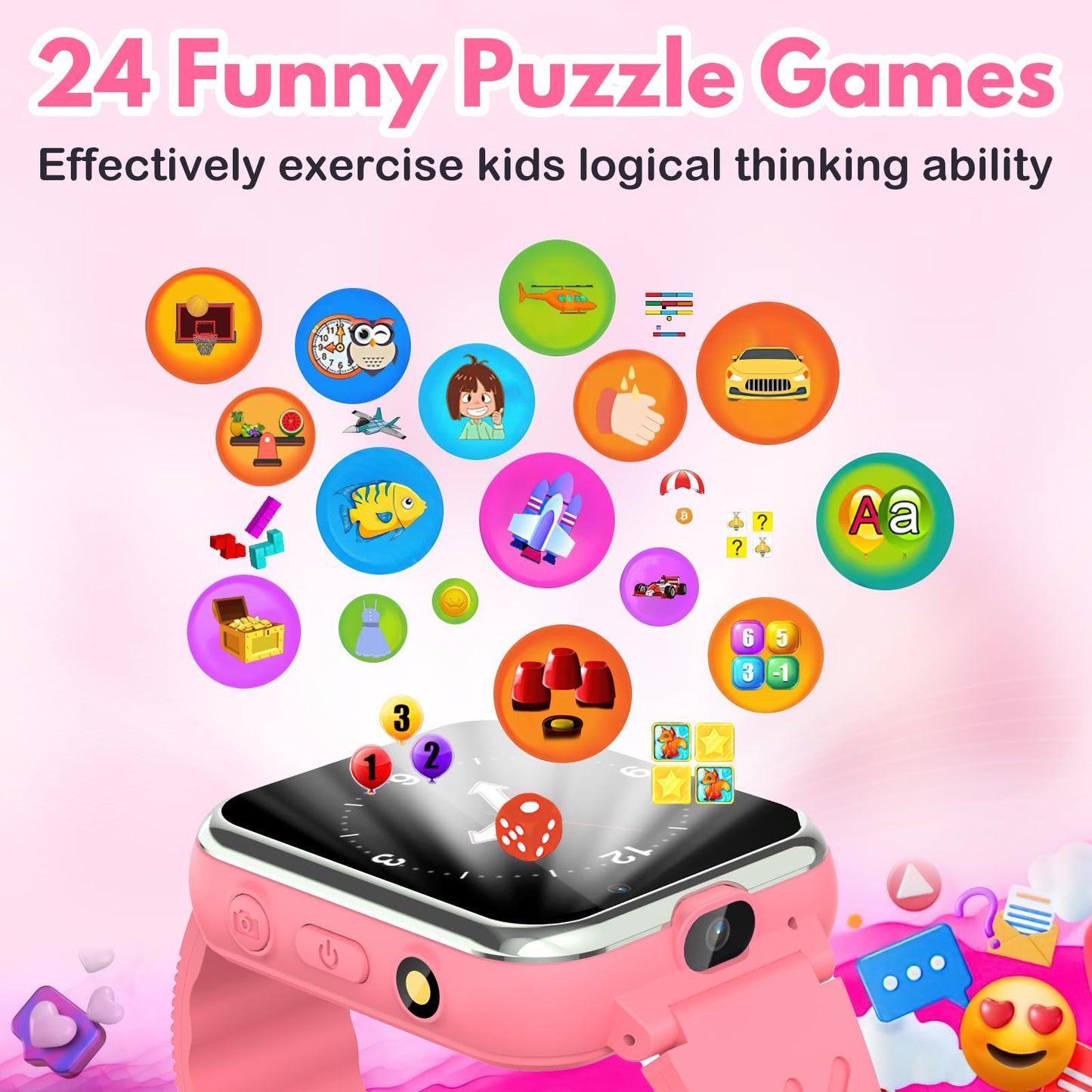 Kids Smart Watch with Games and Dual Camera