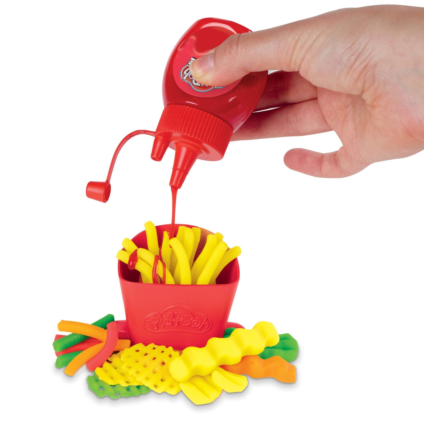 Play-Doh Spiral Fries Playset with 5 Cans