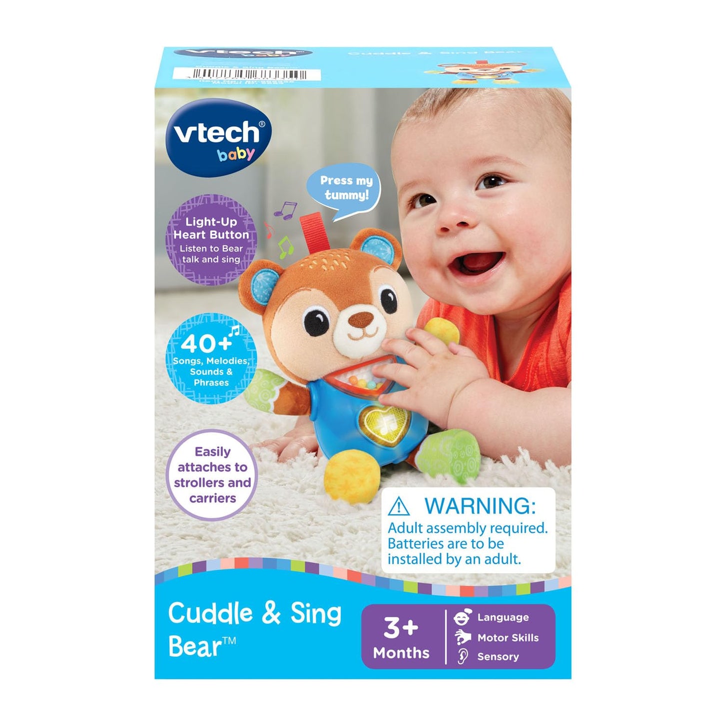 VTech Cuddle and Sing Bear Toy for Babies
