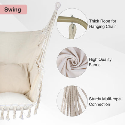 RedSwing Hammock Chair with Stand,Include Hanging Swing Chair,Heavy Duty Hammock Swing Chair with Stand for Adults Indoor Outdoor Patio Backyard, Max Load 330 Lbs