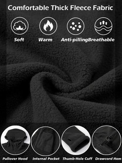 Men's Hooded Fleece Tactical Jacket