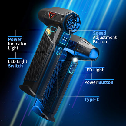 HOOMESUN Cordless Electric Air Duster 180,000 RPM
