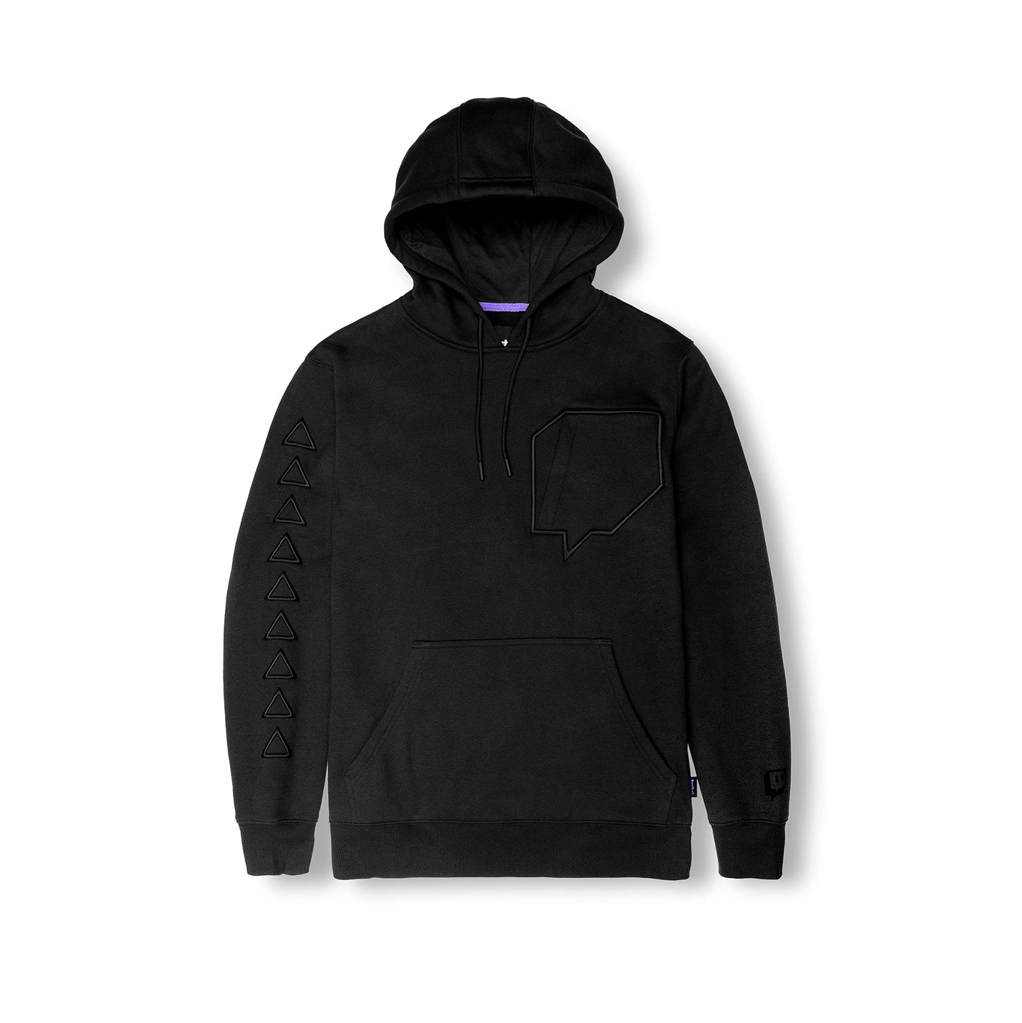 Twitch Glitch Zip Pocket Hoodie - Black Small