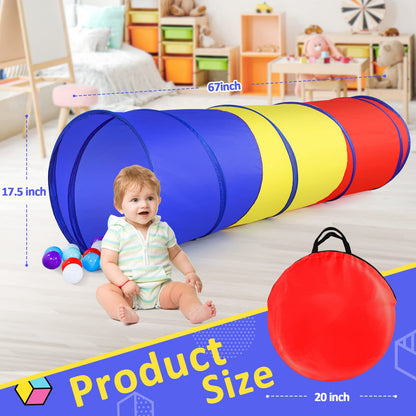 Pop Up Play Tunnel Tent for Kids