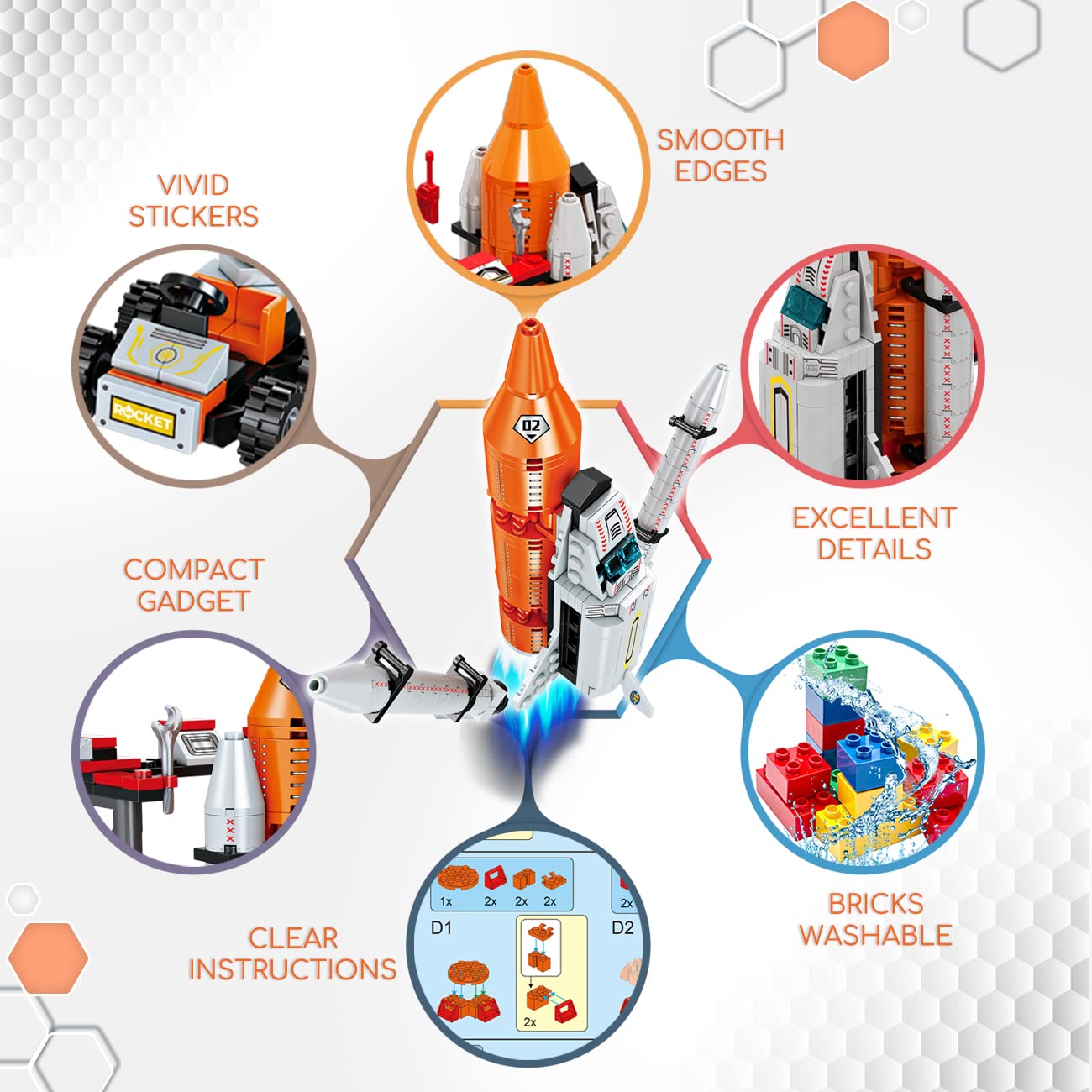 STEM Space Shuttle Building Kit for Kids 6-12