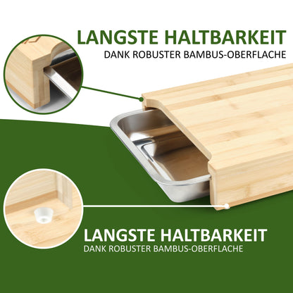 Liebspecht Bamboo Cutting Board Set with Bowls