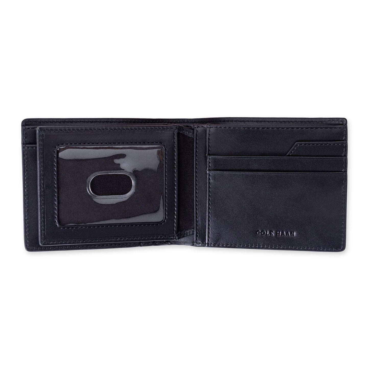 Cole Haan Men's RFID Slim Billfold Wallet, Black X-Capacity, One Size