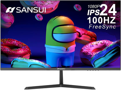 SANSUI 24" 100Hz IPS 1080P Monitor!