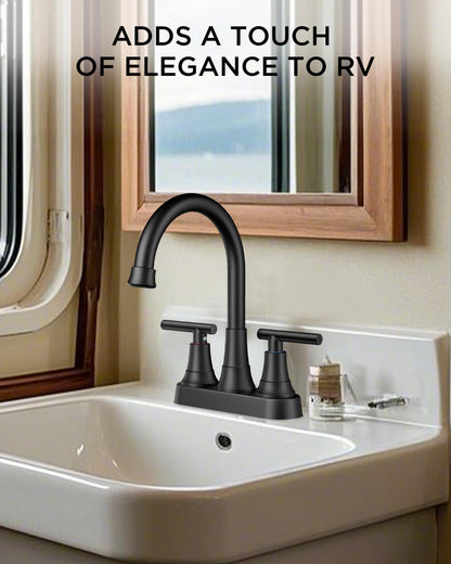 Centerset Bathroom Faucet with Pop Up Drain