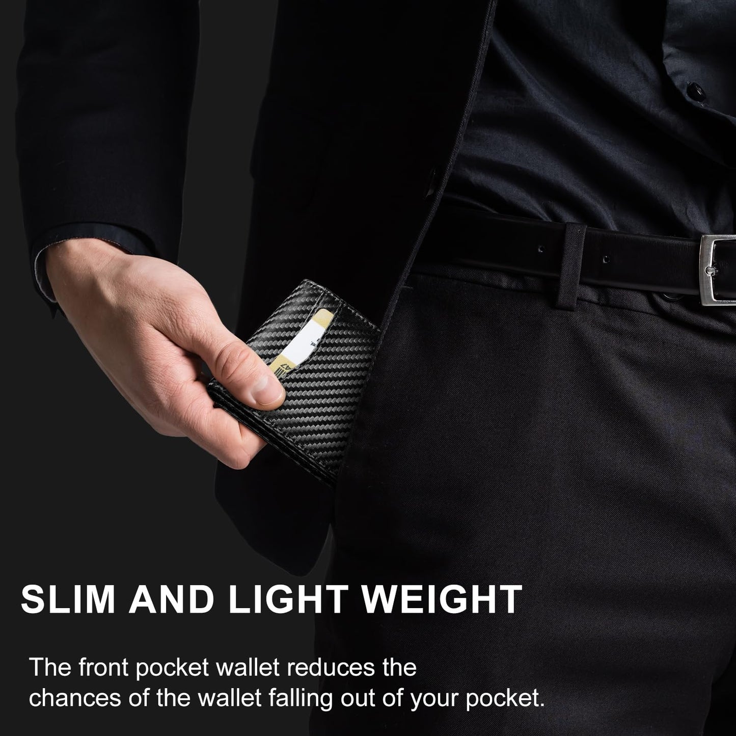 Slim RFID Blocking Airtag Wallet for Men