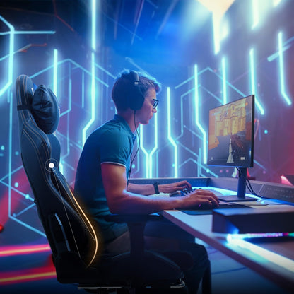 Ergonomic Gaming Chair with Footrest, 400LBS