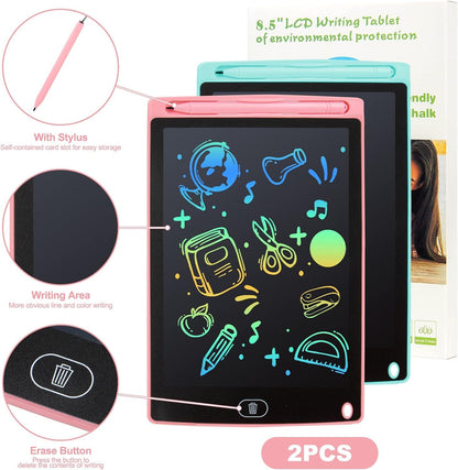 LCD Writing Tablet 2-Pack Doodle Boards for Kids