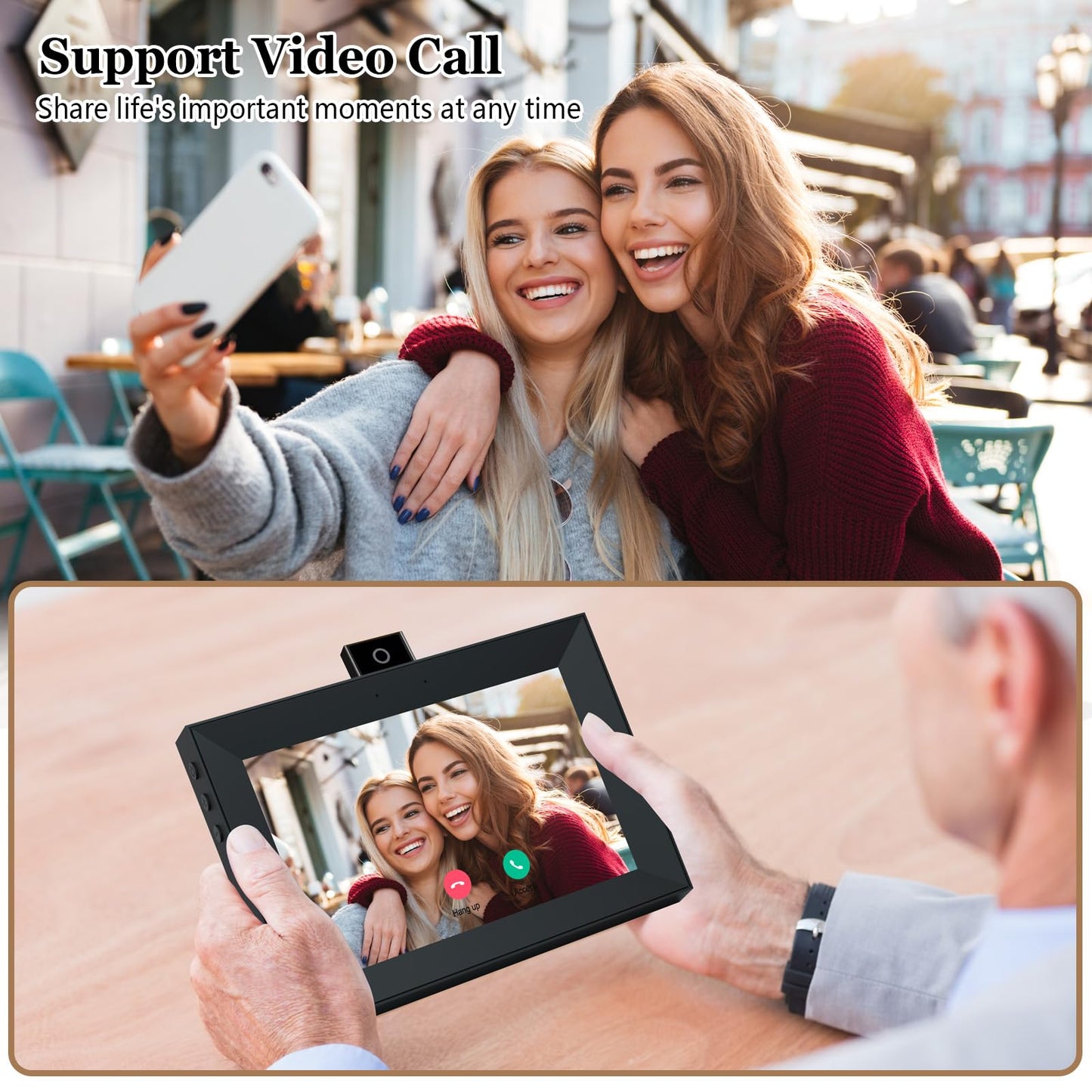 10.1" WiFi Digital Photo Frame with Video Call And Touch Screen